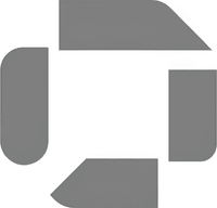 Минималистичный абстрактный логотип компании Транспоком Логистика в серых тонах на белом фоне
